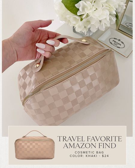 TRAVEL \ best cosmetic bag from Amazon! Love the size, design and quality!👌🏻👌🏻 $21!!

#LTKbeauty #LTKtravel #LTKfindsunder50