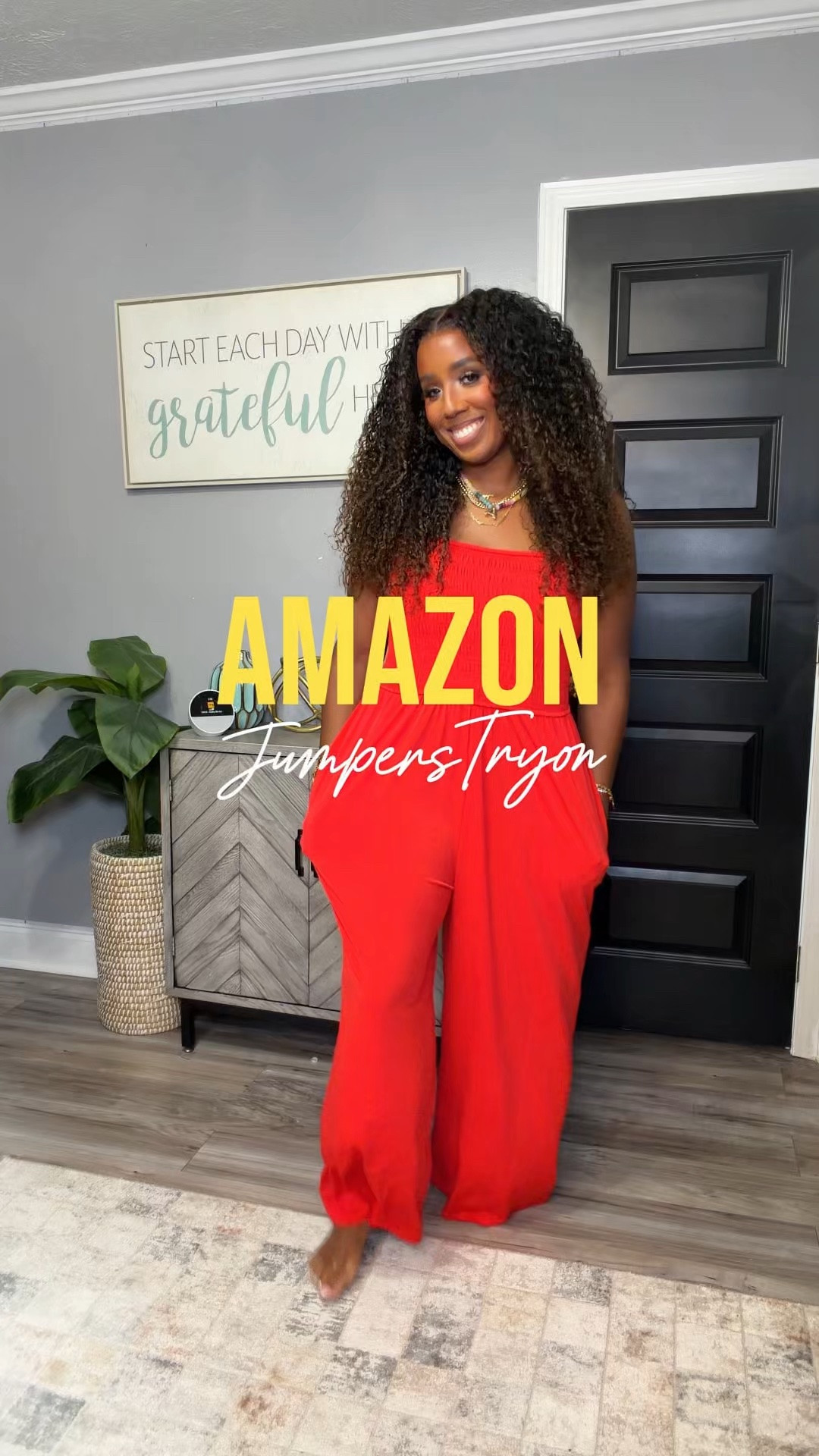Three Amazon jumpers, three easy one-and-done looks! ❤️ The red is perfect for brunch or vacation, the striped jumper is made for summer outings, and the chocolate brown can take you from work to date night. Comfortable, flattering, and so easy to dress up with your favorite accessories!

SIZING REFERENCE: 5’5”, 165 lbs, size 10.

#AmazonFashion #AmazonFinds #JumpsuitStyle #FashionOver40 #SummerOutfits

#LTKOver40 #LTKMidsize #LTKootd