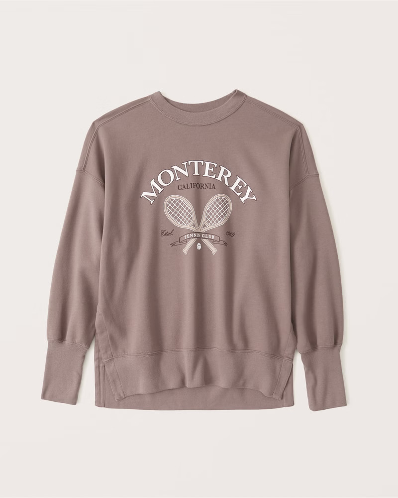 Tunic Varsity Graphic Crewneck Sweatshirt | Abercrombie & Fitch (US)