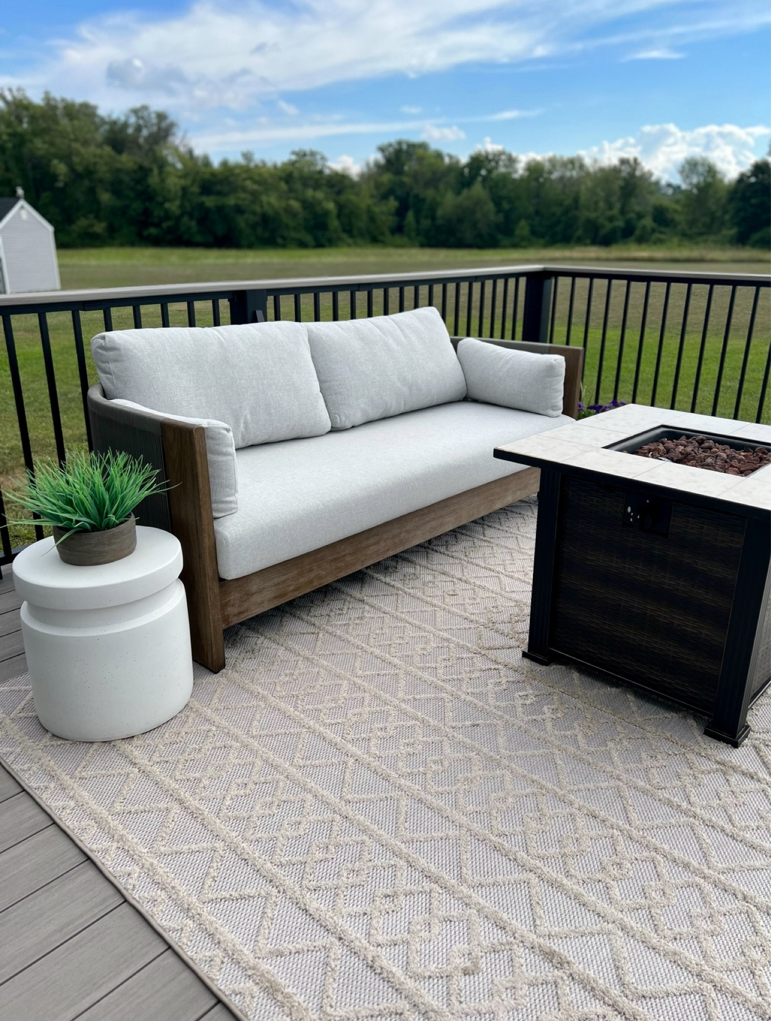 Shop our West Elm Porto outdoor sofa now! 

#LTKxNSale #LTKHome #LTKSummerSales