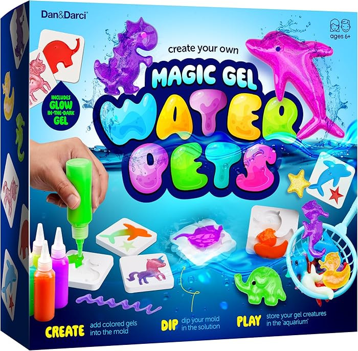 Dan&amp;Darci Aqua Fairy Water Gel Kit for Kids - Magic Elf Toy Kits - Waters Pets - DIY Squishy Make... | Amazon (US)