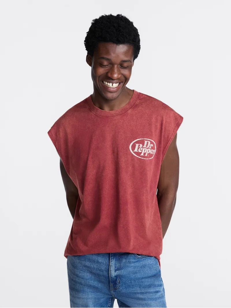 Dr Pepper Men's and Big Men's Muscle Tank Top, Sizes XS-5XL | Walmart (US)