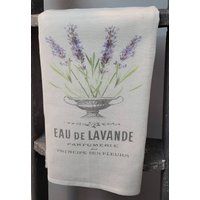 Flour Sack Dish Towel French Lavender Modern Farmhouse Kitchen Décor Linens Housewarming Gift | Etsy (US)