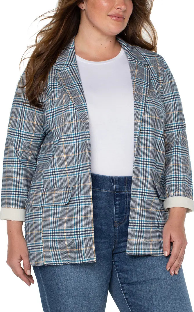 Glen Plaid Boyfriend Blazer | Nordstrom