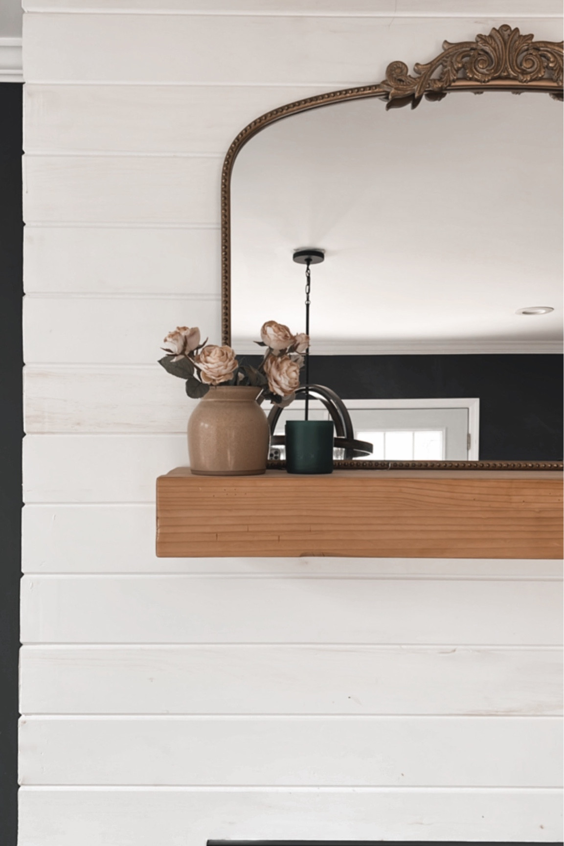 Fireplace mantel flowers 

#LTKhome