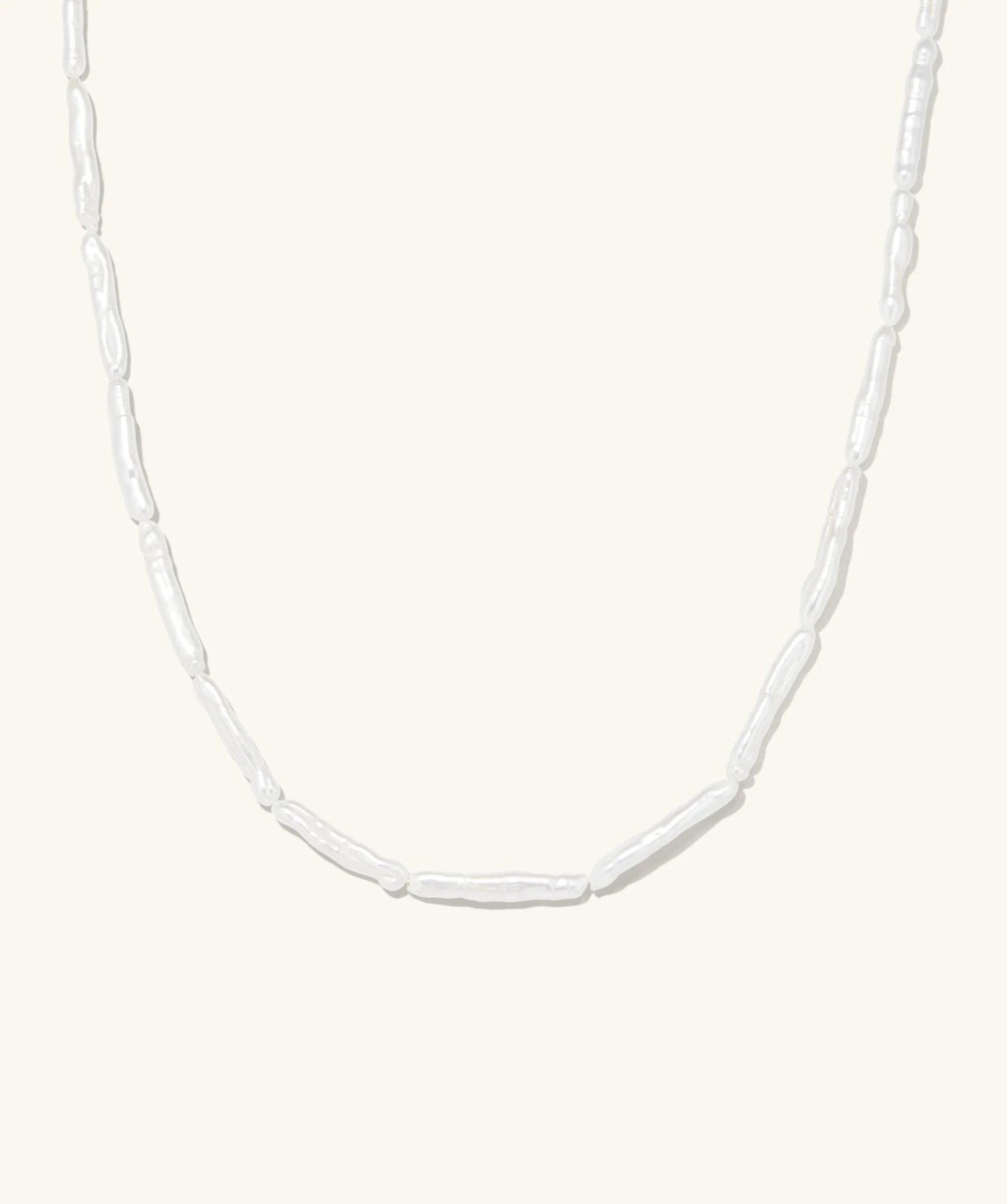 Phoebe Pearl Necklace | Mejuri Fine Crew