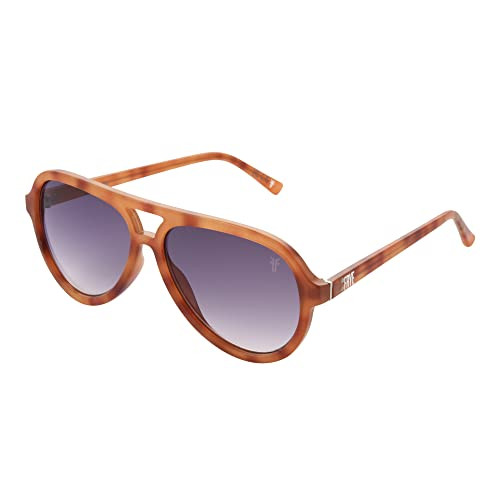 Frye Women's Ruby Aviator Sunglasses, Tort, 58 mm | Amazon (US)
