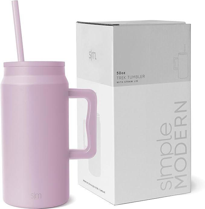 Simple Modern 50 oz Mug Tumbler with Handle and Straw Lid | Reusable Insulated Stainless Steel La... | Amazon (US)