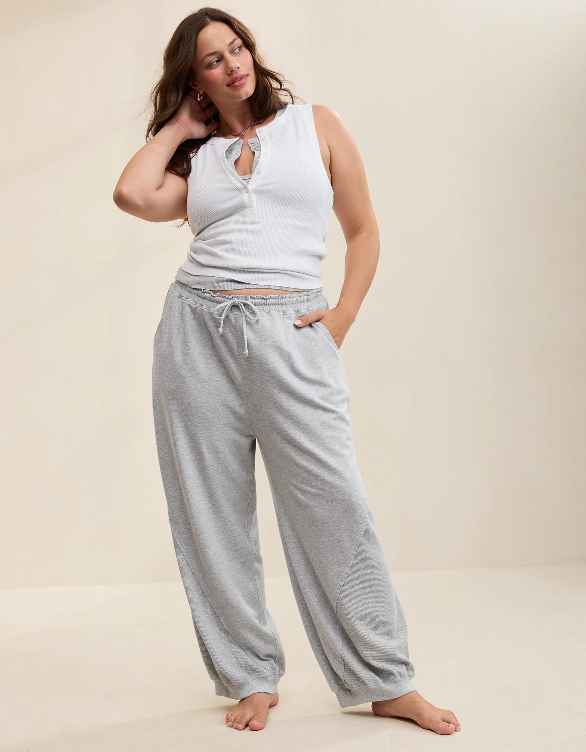 Aerie Unwind Waffle Jogger | Aerie