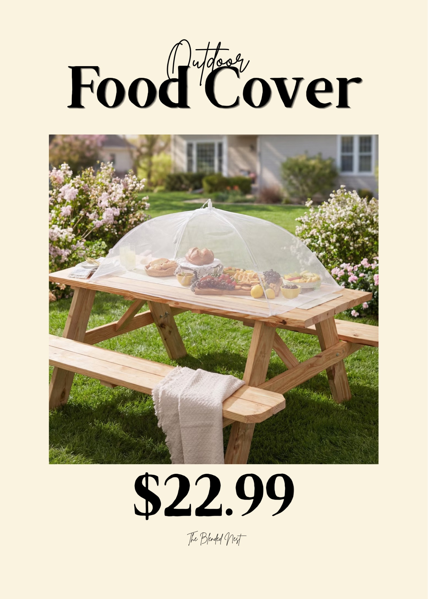 If you have outdoor parties, picnics, etc, then this is a must have!  It’s a large food cover that will keep the bugs off of your goodies.  And it’s collapsible which makes it easy to store.  

#LTKSeasonal #LTKHome