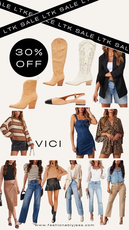 LTK Sale Alert🚨
Loving these fall essentials from Vici! Currently obsessed with the western boots


*Don’t forget to copy your promo code from the app to get 30% off*

#LTKSale #LTKstyletip #LTKsalealert