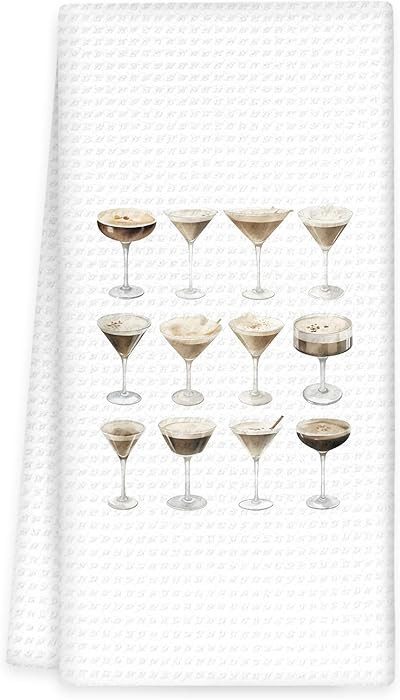 Espresso Martini Decor Kitchen Towels, Espresso Martini Gifts Hand Towels, EspressoMartini Dish T... | Amazon (US)