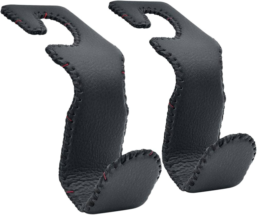 EldHus Headrest Hooks for Purses and Bags, 2 Pack Seat Hooks for Grocery Bag Handbag, Metal Car P... | Amazon (US)