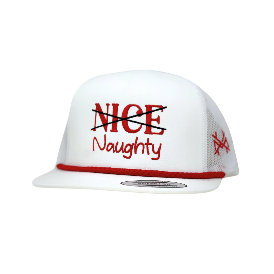 MHC Naughty or Nice Trucker Hat | The Mad Hatter Company