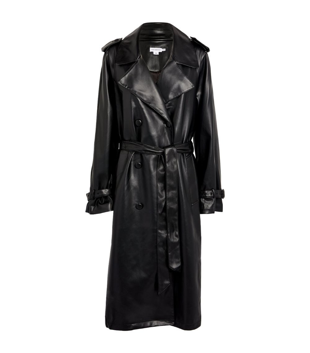 Faux-Leather Trench Coat | Harrods