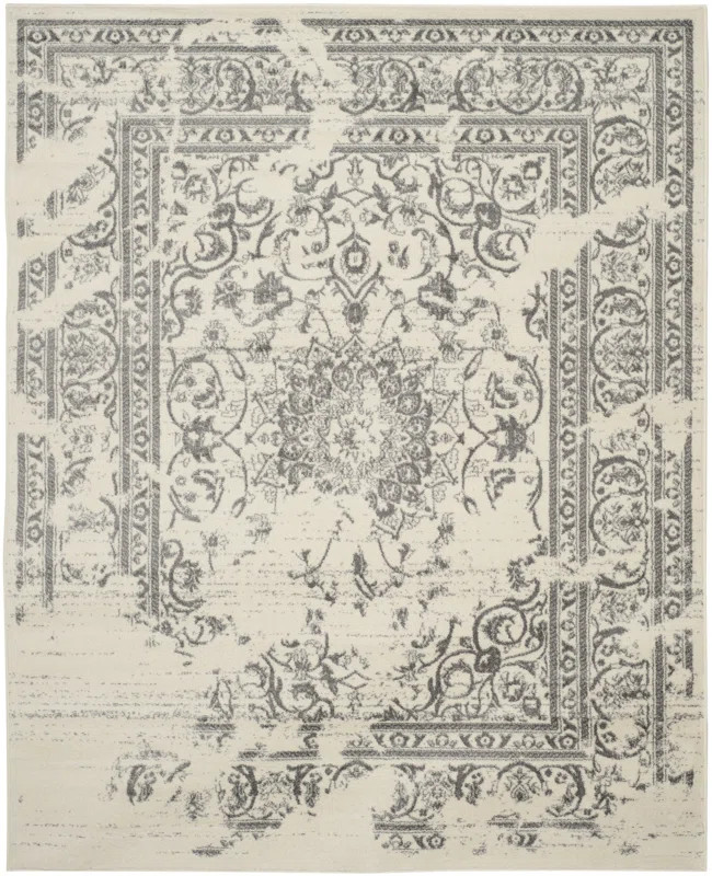 Glover Ivory/Silver Area Rug | Wayfair North America