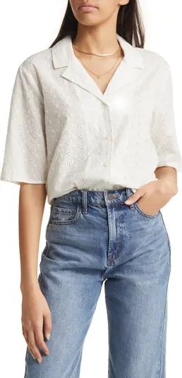 Floral Schiffly Camp Shirt | Nordstrom