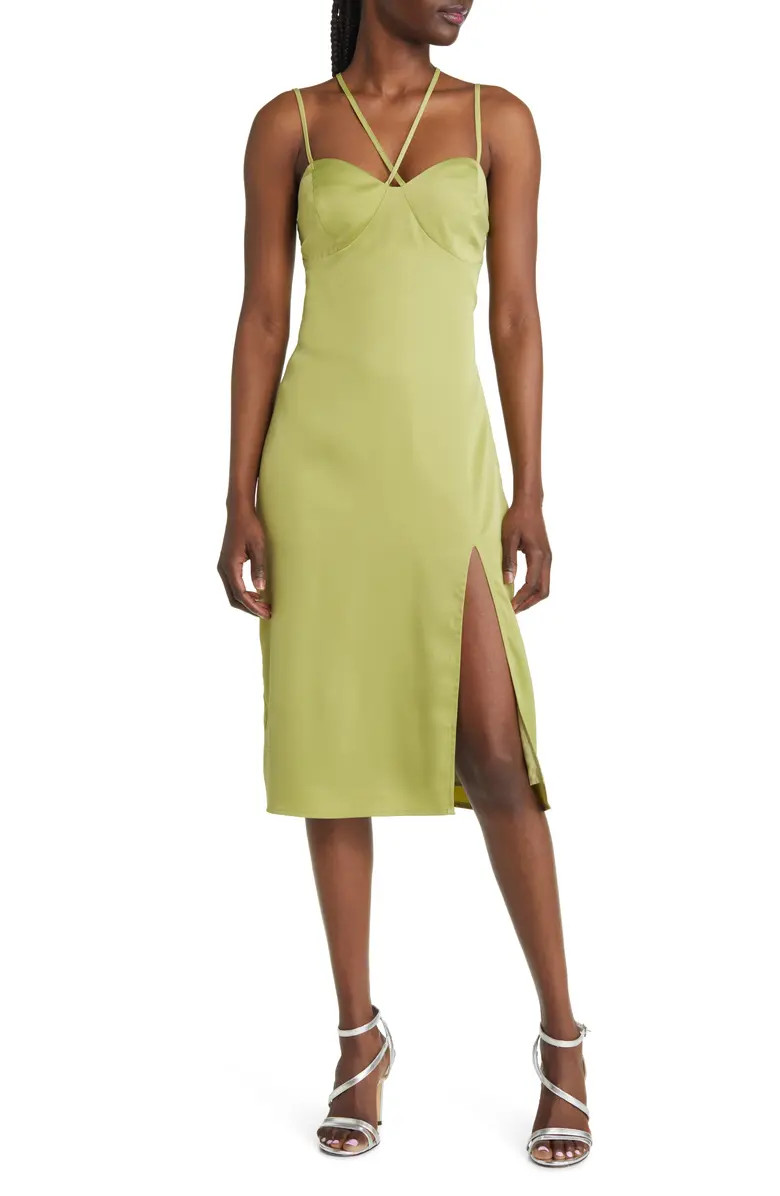Chic Hour Cutout Cross Strap Cocktail Dress | Nordstrom
