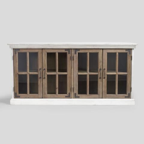 Two Tone Camilla Farmhouse Storage Cabinet | World Market