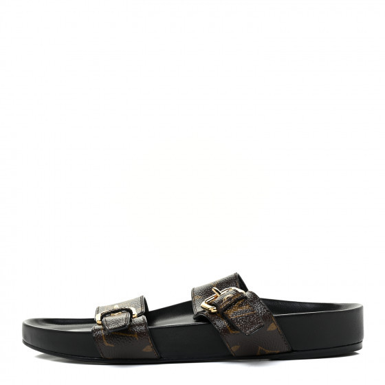 LOUIS VUITTON Monogram Bom Dia Mule Sandals 39 | Fashionphile