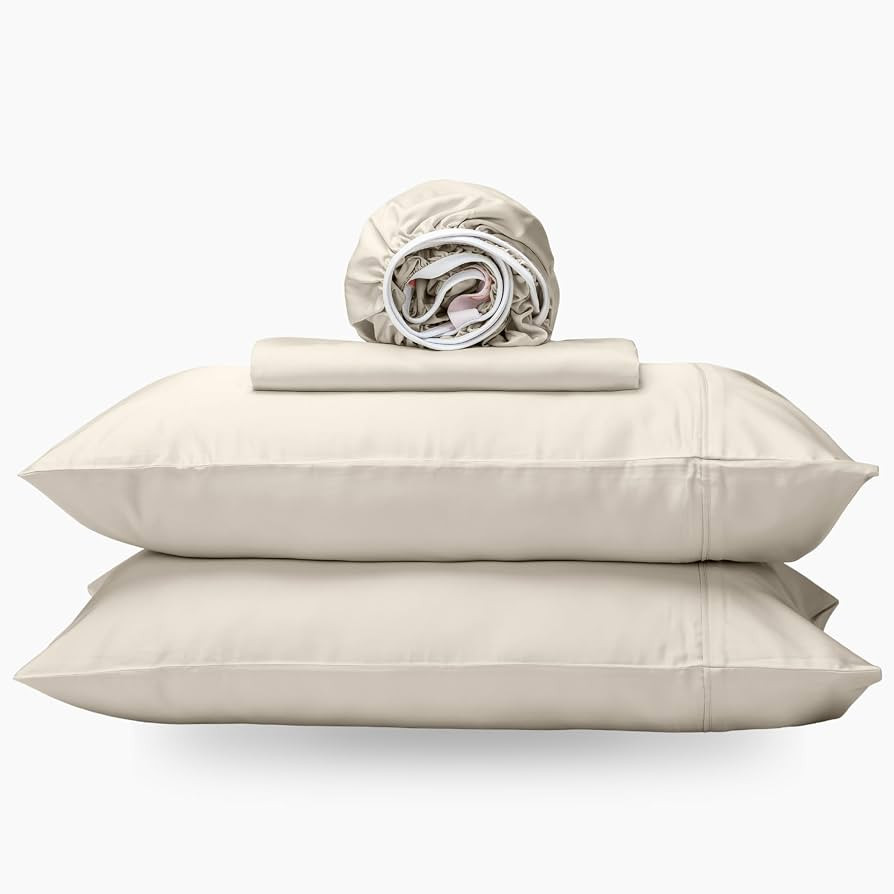 GOKOTTA Queen Size Bed Sheets 4 Piece Set, Super Soft Bamboo Sheets, Cooling for Hot Sleepers - H... | Amazon (US)