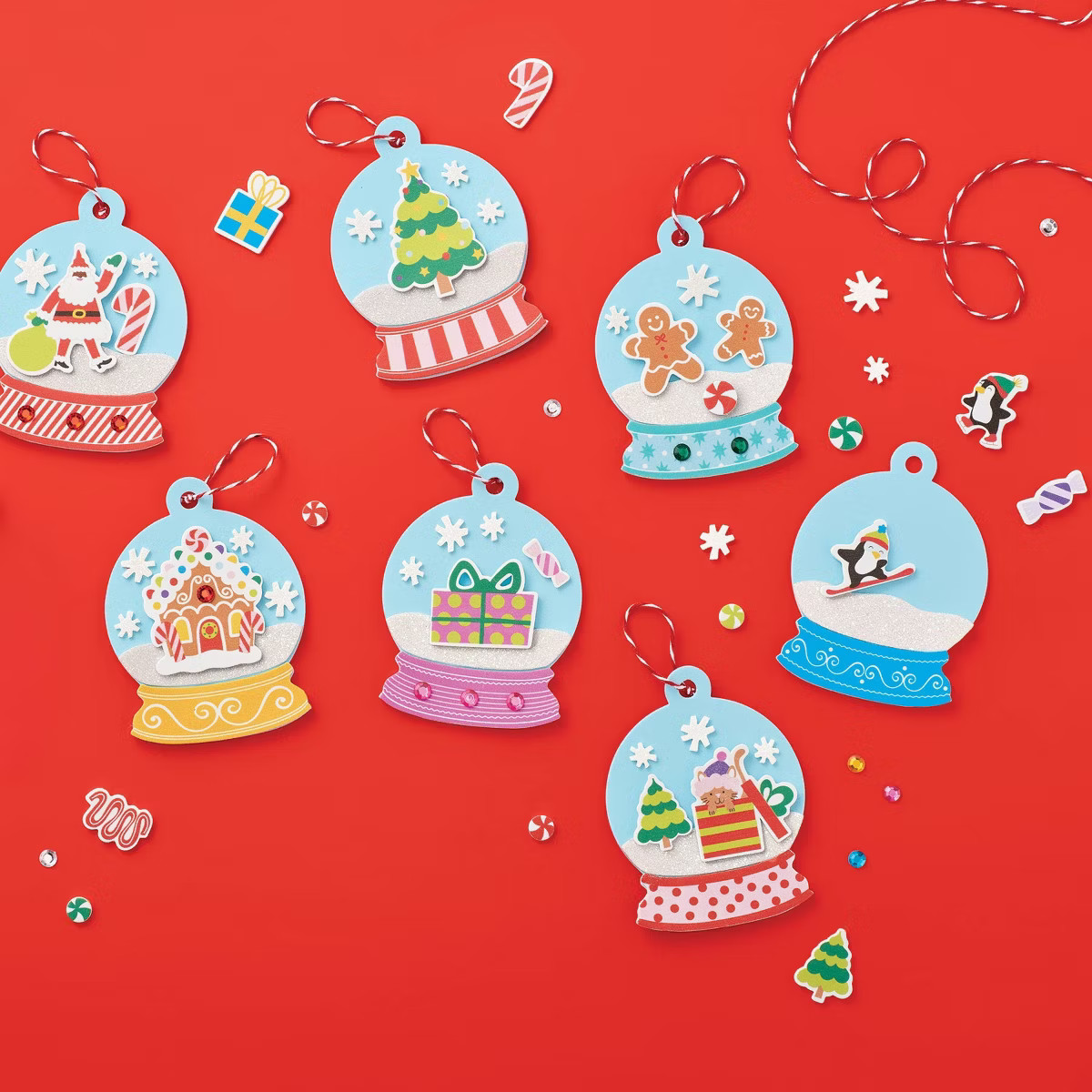 Christmas Craft 12ct Foam Snow Globes Activity Kit - Mondo Llama™ | Target
