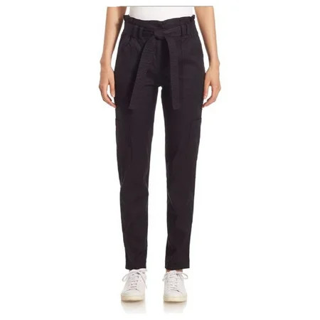 A.L.C. Women s Lee Navy Linen Paper Bag Pants (6) | Walmart (US)