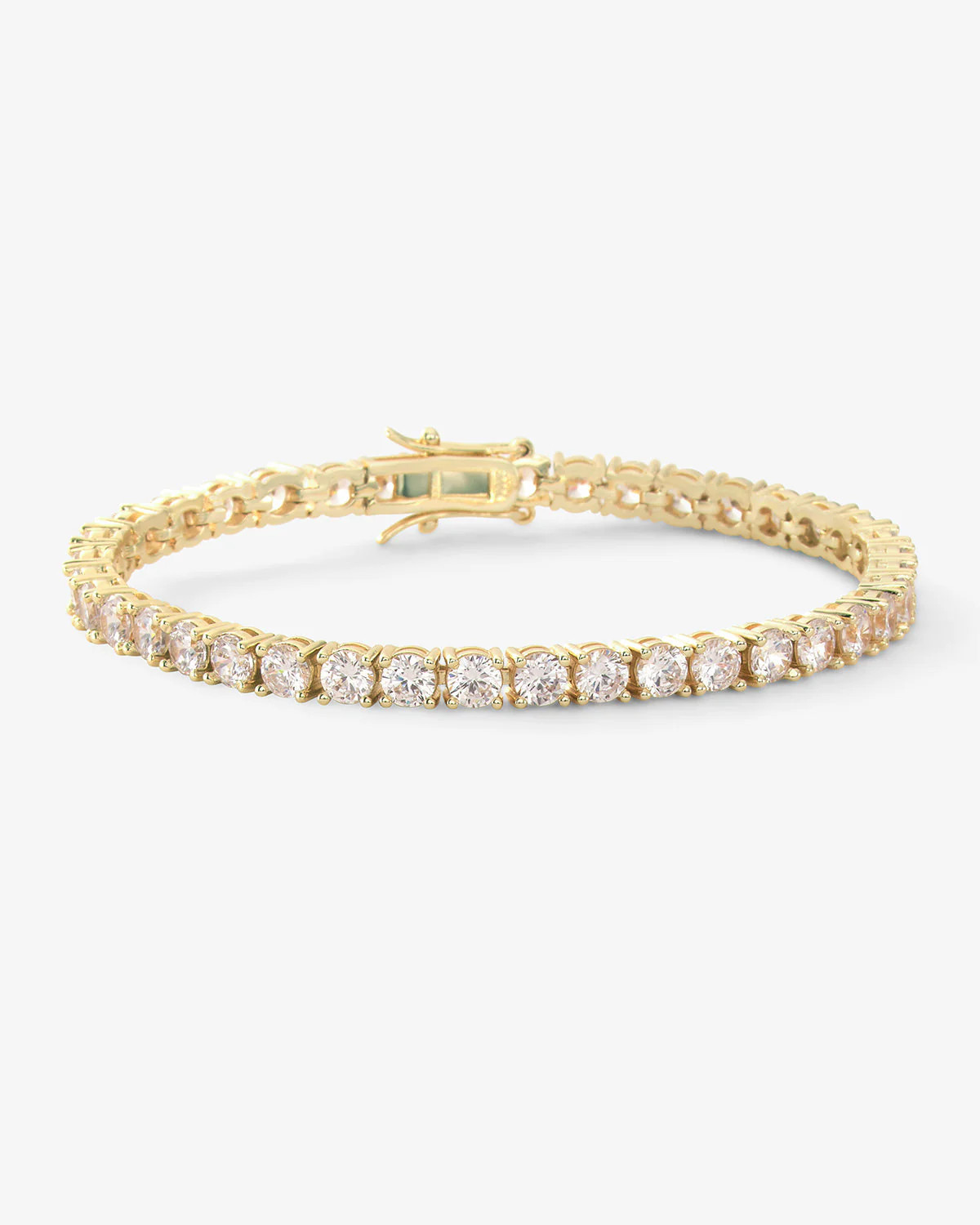 Grand Heiress Tennis Bracelet - Gold|White Diamondettes | Melinda Maria Jewelry
