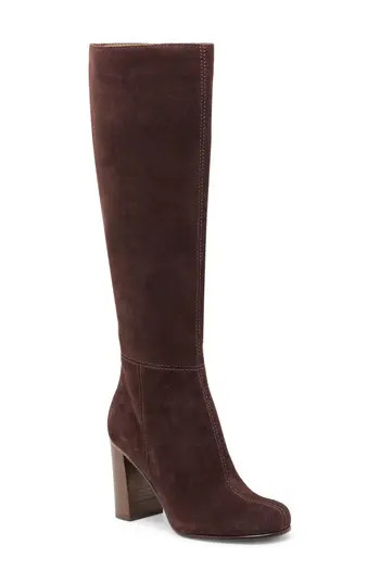 Dolce Vita Hudsin Knee High Boot in Mahogany Suede at Nordstrom Rack, Size 8 | Nordstrom Rack