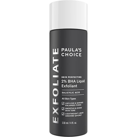 Paula's Choice SKIN PERFECTING 2% BHA Liquid Salicylic Acid Exfoliant-Facial Exfoliant for Blackh... | Amazon (US)