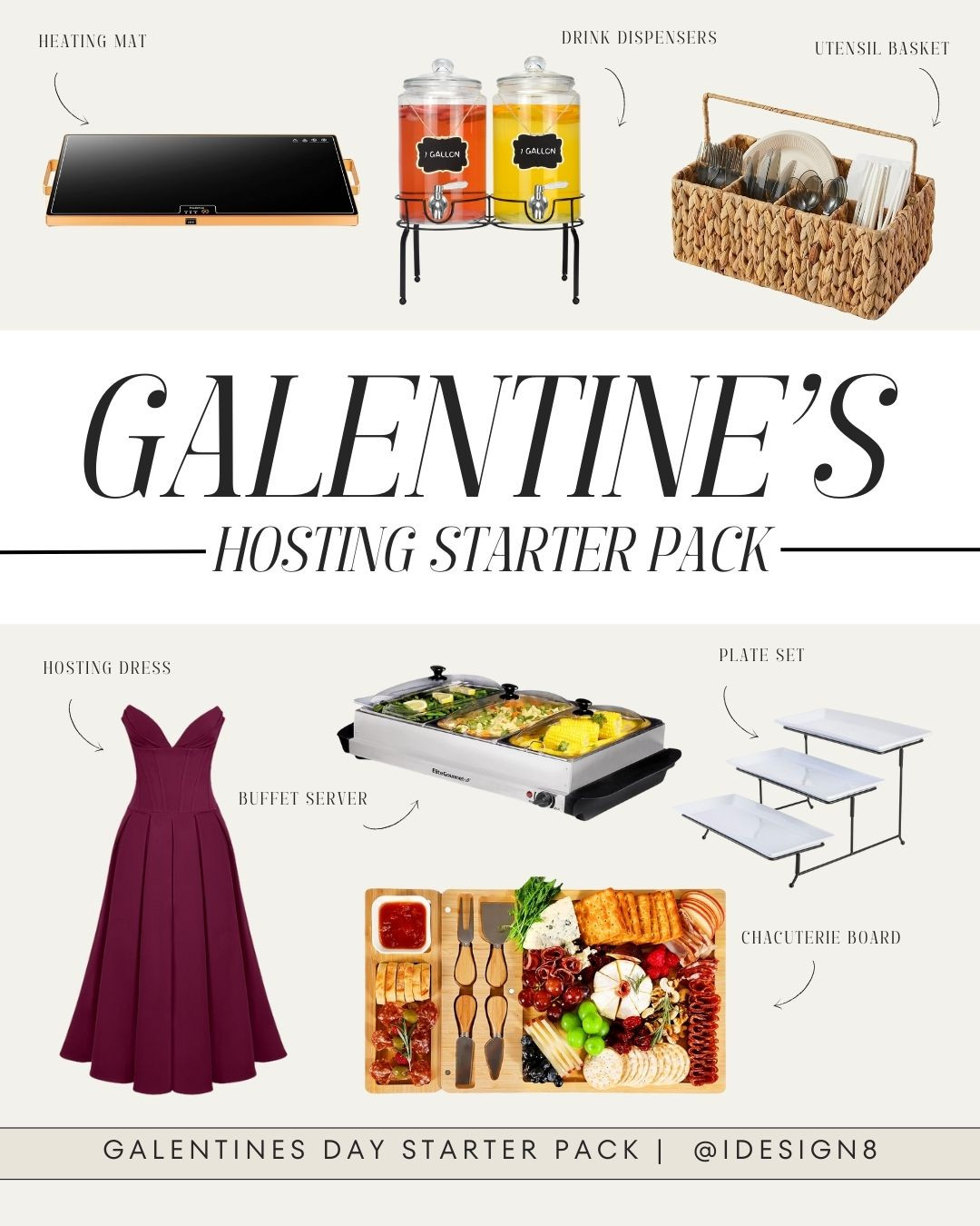 Valentine's Day Hosting Essentials 

#ValentinesDay #GalentinesDay #HostingEssentials 

 #LTKHome #LTKFindsUnder50