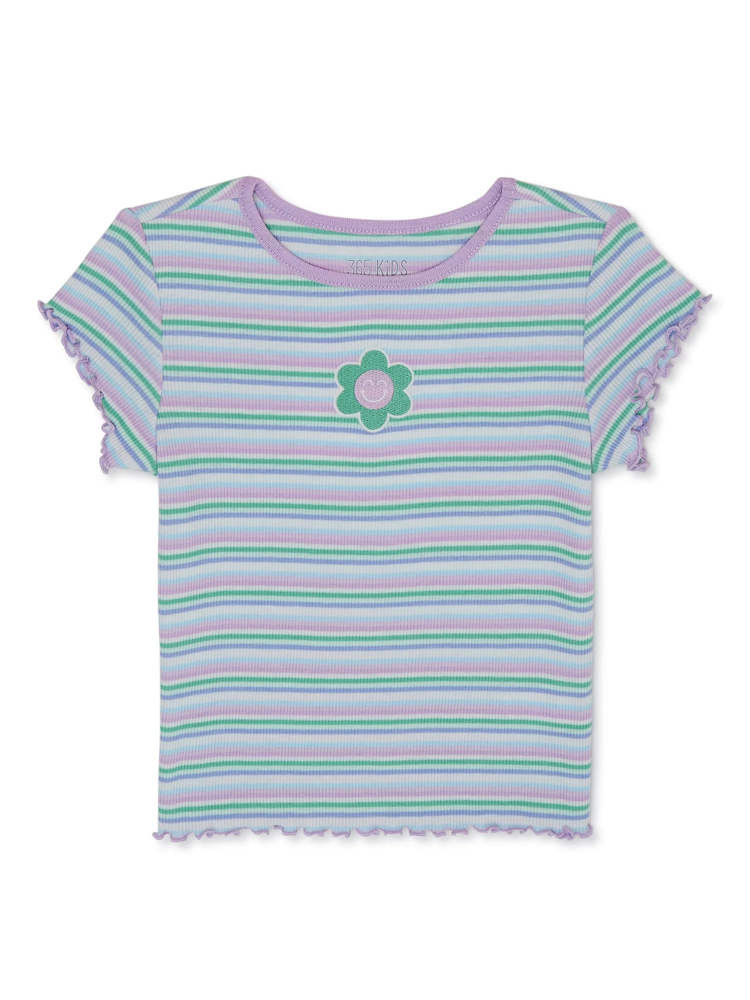 365 Kids From Garanimals Girls Print Rib Tee Sizes 4-10 | Walmart (US)