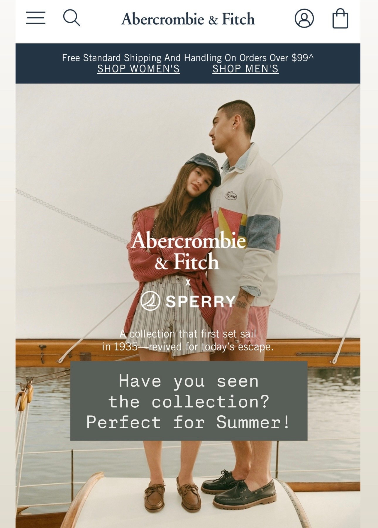 Abercrombie x SPERRY collaboration for Summer. 

#LTKMens #LTKSeasonal #LTKOver40