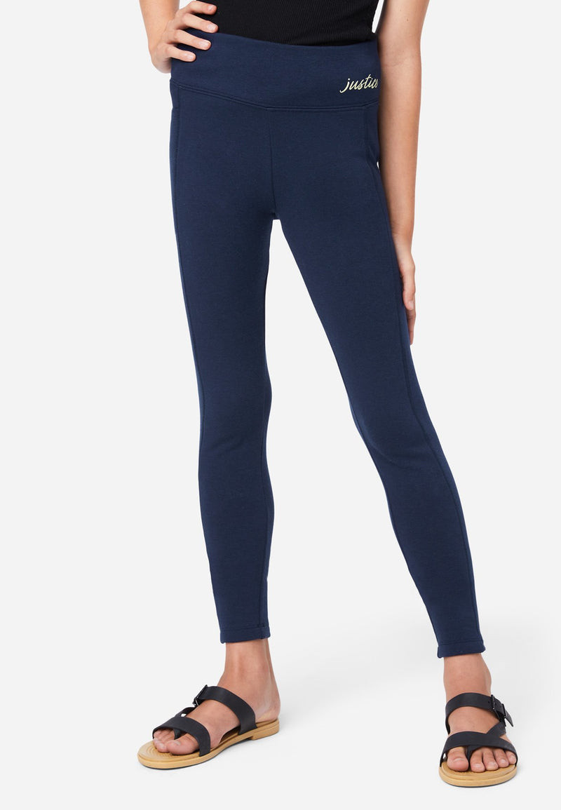 Fleece-Lined Full-Length Leggings | Justice