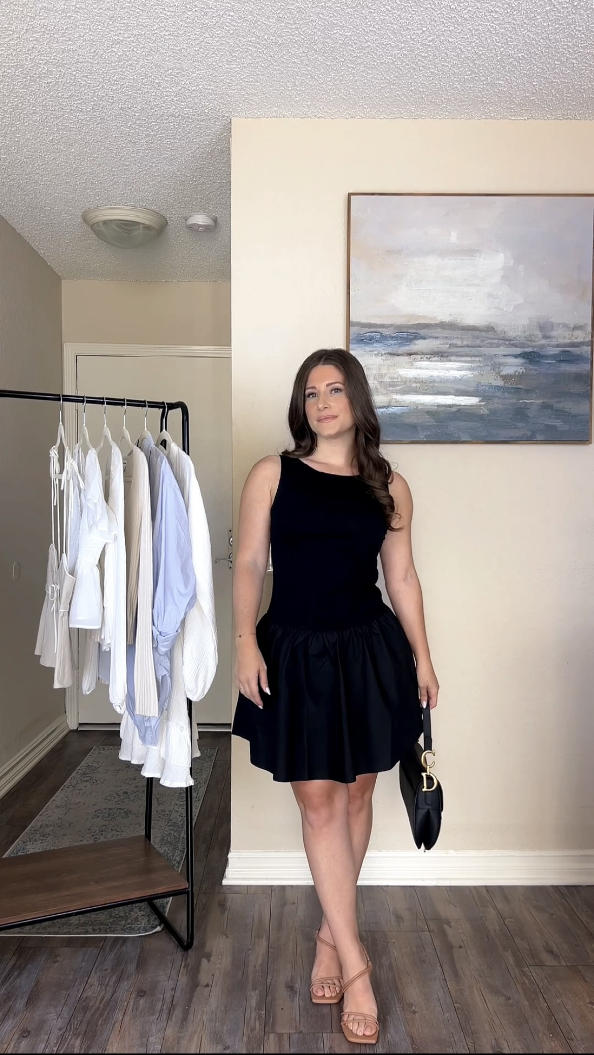 Ymejia Women's Flowy Mini Tank Dress Sleeveless Boat Neck Solid Slim Fit Puffy Beach Short Summer... | Amazon (US)