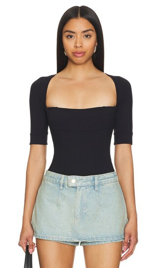 Free People x REVOLVE Everly Bodysuit in Black. - size S | Revolve Clothing (Global)