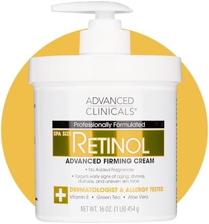 Advanced Clinicals Retinol Body Lotion & Face Moisturizer | Visible Anti Aging Skin Care Retinol ... | Amazon (US)