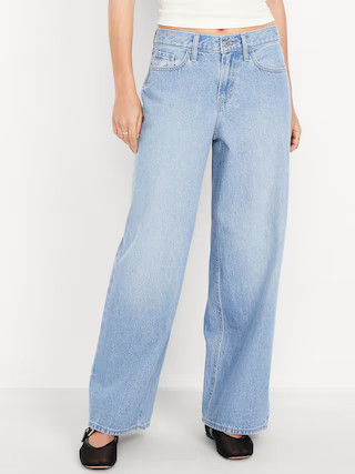 Mid-Rise Wow Baggy Wide-Leg Jeans | Old Navy (US)