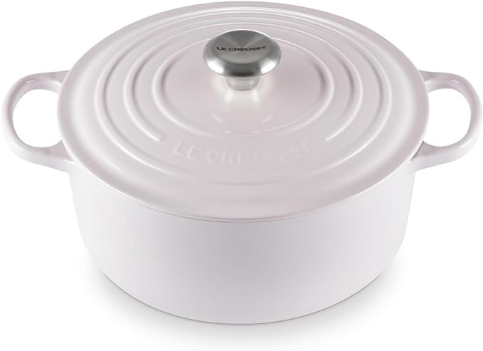 Le Creuset Enameled Cast Iron Signature Round Dutch Oven with Lid, 5.5 Quart, Shallot | Amazon (US)