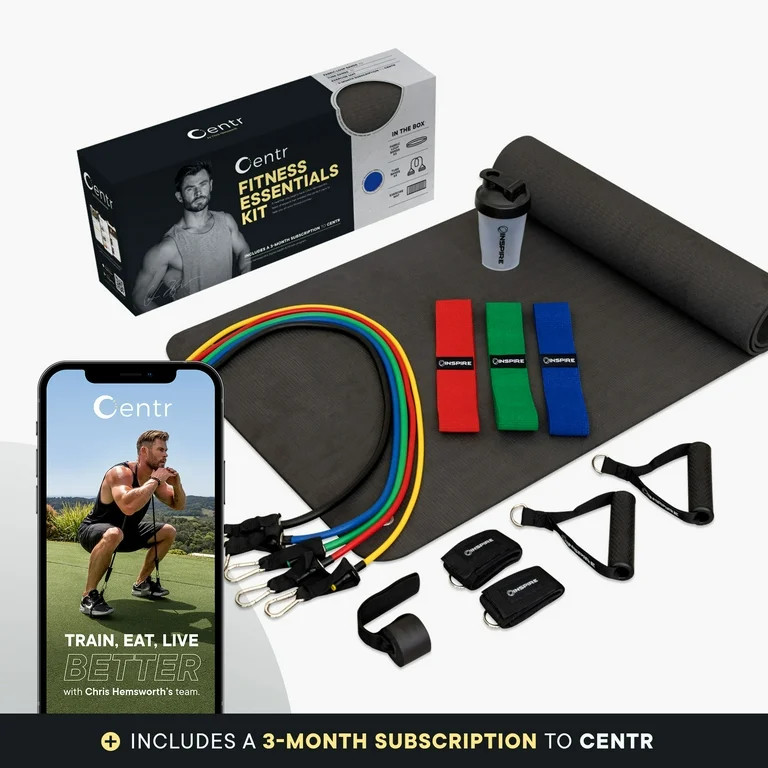 Centr by Chris Hemsworth Fitness Essentials Kit Home Workout Equipment + 3-Month Centr Subscripti... | Walmart (US)