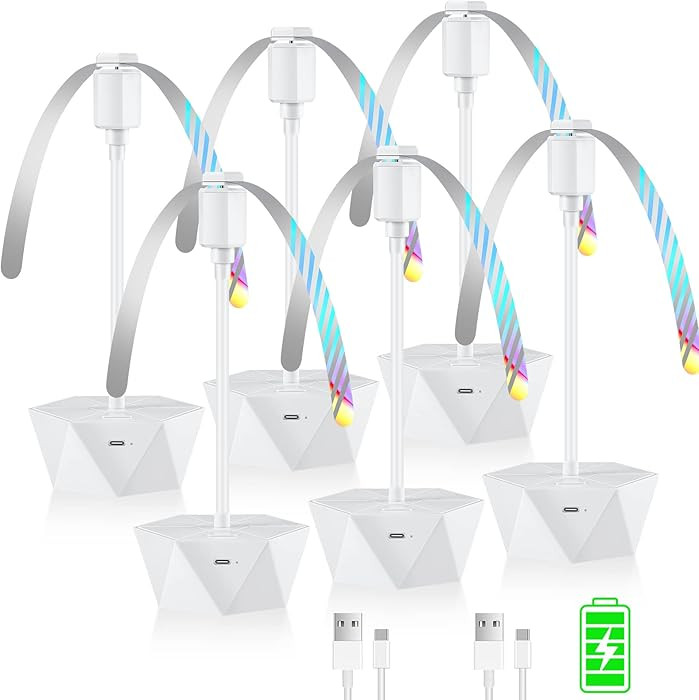 chemotex Fly Fans for Tables Rechargeable Fly Fans Keep Flies Away Flexible Fly Repellent Fans fo... | Amazon (US)