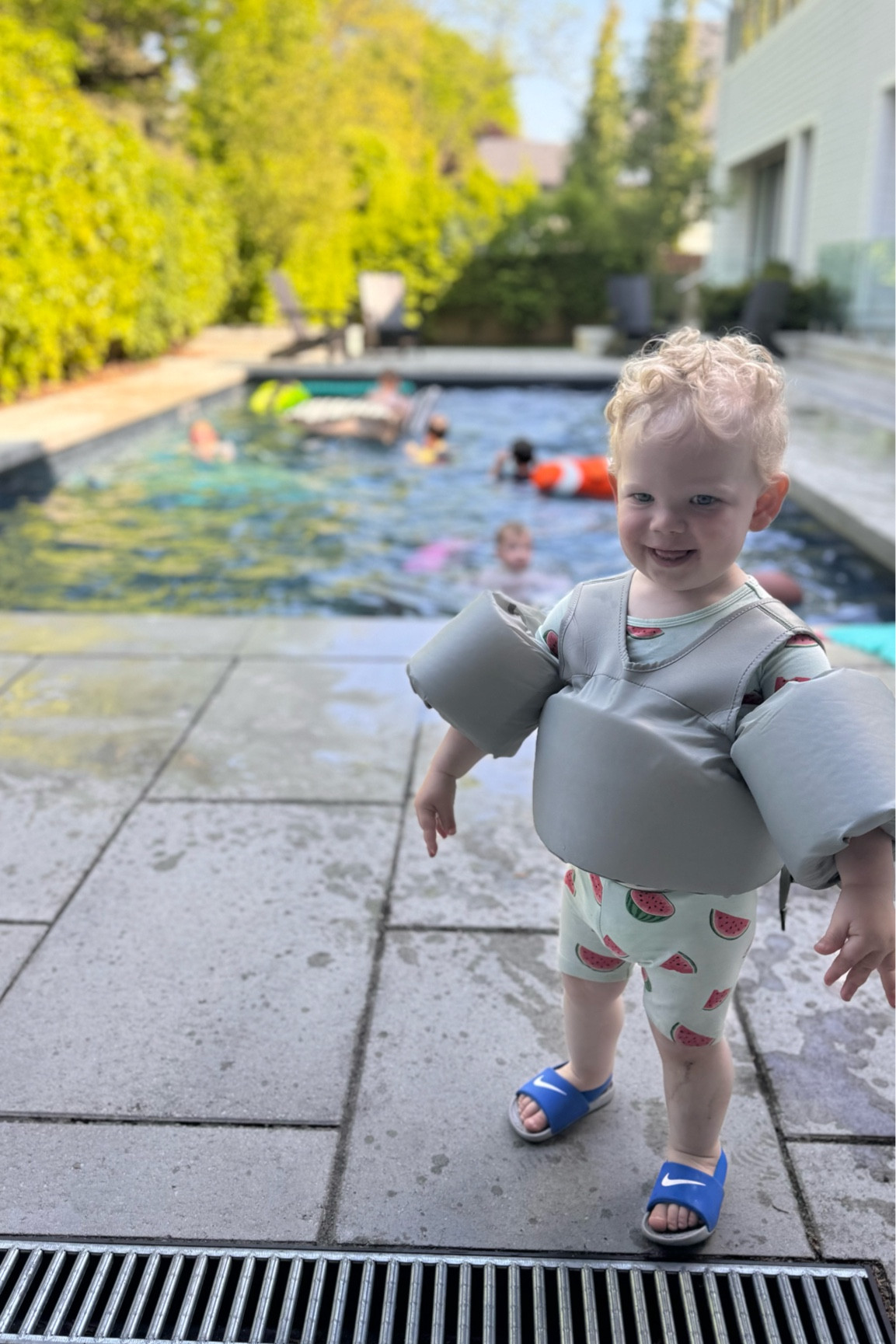 Ashie loves his puddle jumper, this brand makes the cutest puddle jumpers and life jackets!! 