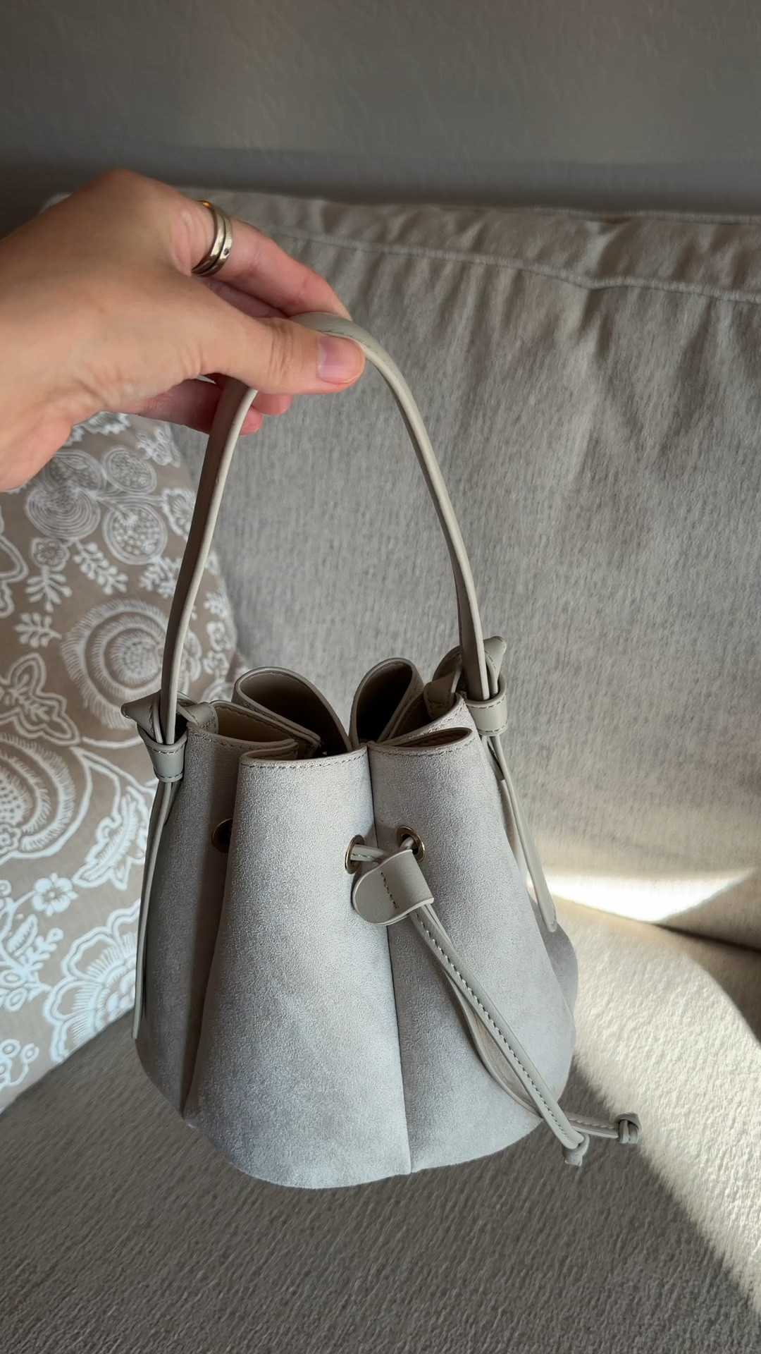 This faux suede bucket bag is GORGEOUS for fall!! I love the mini size.

#LTKSeasonal