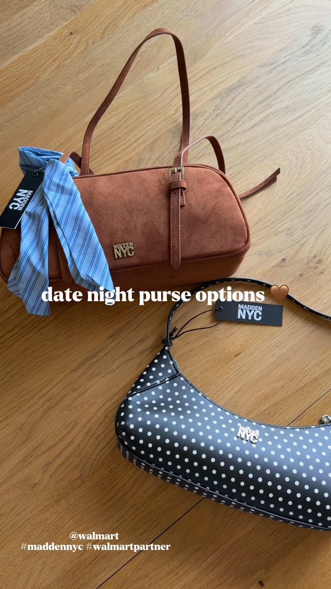 #WalmartPartner 🤎 I partnered with Walmart and Madden NYC for this campaign, and what better way to celebrate surviving the first week of school than a date night with my husband?!



After a LONG week of teaching, I was more than ready to swap my teacher bag for my date night bag. 😂 I found the cutest Madden NYC pieces at Walmart, and they were the perfect addition to my look!

I linked everything on LTK so you can shop my finds! 👜✨

@walmart #maddennyc