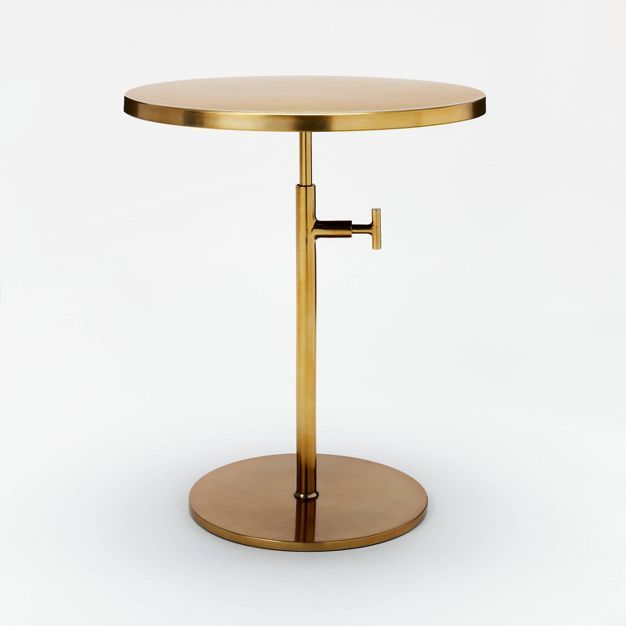 Adjustable Brass Accent Table - Threshold&#8482; designed with Studio McGee | Target