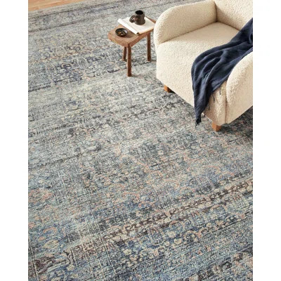 Amber Lewis x Loloi Billie Denim / Blush Area Rug & Reviews | Wayfair | Wayfair North America