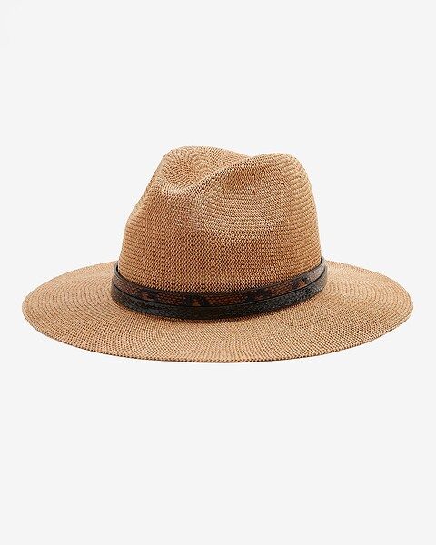 Packable Straw Fedora Hat | Express