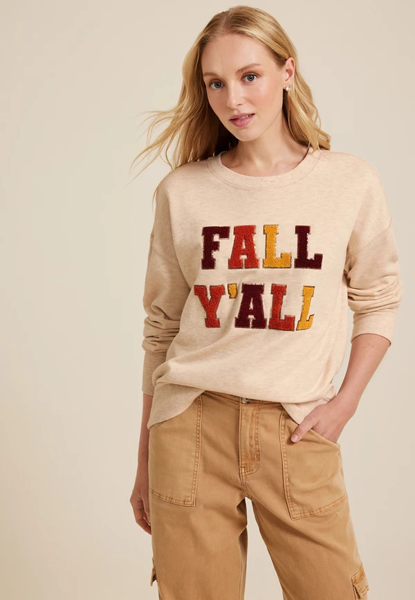 Fall Yall Relaxed Fit Sweatshirt | Maurices