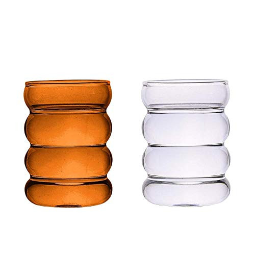 Jlong Creative Glass Cup Vintage Drinking Glasses Entertainment Dinnerware Glassware Beverage Cups f | Amazon (US)