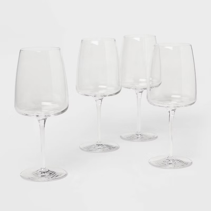 4pk Simsbury Wine Glasses White - Threshold™ | Target